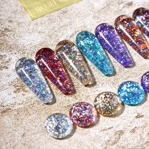 Ensemble de vernis à ongles AILANUO à paillettes magiques 8 couleurs - Super brillant, gel disco réfléchissant, gel de marque personnalisé - Product Image 1