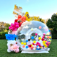 Maison gonflable transparente de rebond de bulle de PVC de tente imperméable gonflable extérieure de dôme d'igloo avec la base
