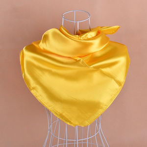 थोक फैशन सैटिन रेशम स्कार्फ कस्टम प्रिंट वर्ग स्कार्फ 90x90 - Product Image 4