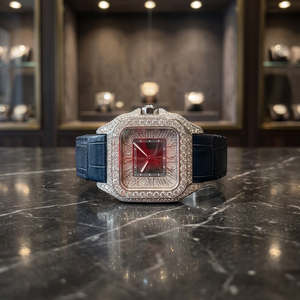 Montre Dropshipping Hip Hop VVS Moissanite avec Diamants, Bracelet en Cuir Acier Inoxydable, Chronographe, Logo Personnalisé, Montre Mécanique - Product Image 3