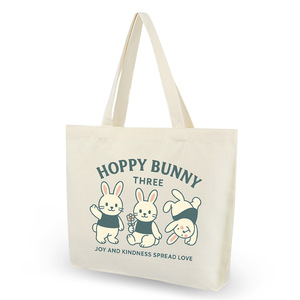 Cute Cartoon Canvas Tote Bag 41x31x10 Cm Large Capacity Student Shoulder Bag With Motivational Print Artistic Design - Product Image 5