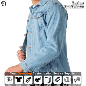 Giacche di <span class=keywords><strong>jeans</strong></span> eleganti e alla moda di alta qualità da <span class=keywords><strong>uomo</strong></span> alla moda di alta qualità giacche di <span class=keywords><strong>jeans</strong></span> Casual eleganti con bottoni anteriori a maniche lunghe per gli uomini - Product Image 6