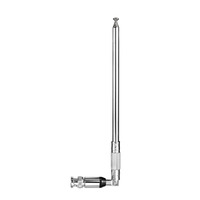 76-108MHz 8 L'article BNC Télescopique En Acier Inoxydable Antenne Radio FM pour Talkie-walkie FM Radio Air Band Scanner PMR Radio