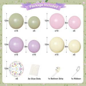 Kit d'arche de ballons d'<span class=keywords><strong>anniversaire</strong></span> en latex et feuille métallisée, idéal pour toutes sortes de décorations de fêtes - Vente chaude - Product Image 4