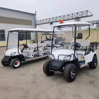 Buggy de golf électrique personnalisé surélevé 4 places homologué route, batterie lithium 120Ah, autonomie 70-90km, châssis en acier, livraison rapide