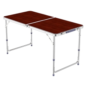 <span class=keywords><strong>Table</strong></span> pliante d'extérieur noire élégante, design en alliage d'<span class=keywords><strong>aluminium</strong></span> portable pour le camping, la plage, le barbecue, avec revêtement imperméable, 1 an de garantie - Product Image 3