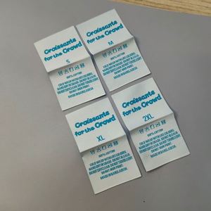 Factory Custom Garment Woven <b>Label</b> Design New Style Cotton Clothing Tags High Density Woven Tags <b>Label</b> - Product Image 1