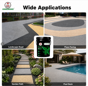 Résine adhésive pour pierres lavées à prix d'usine en gros - Résine époxy transparente haute résistance pour pavage perméable extérieur et terrasses de piscine - Product Image 1