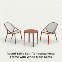 Table Basse d'Extérieur en Aluminium pour Jardin, Ensemble de Mobilier de Balcon, Meubles Gain de Place pour Chaises de Restaurants et Cafés