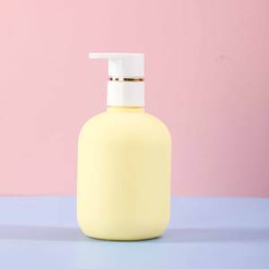 Bouteille rechargeable jaune personnalisée en plastique HDPE doux au toucher de 200ml avec pompe distributrice pour shampoing et <span class=keywords><strong>savon</strong></span> <span class=keywords><strong>bio</strong></span> pour enfants et bébés - Product Image 6