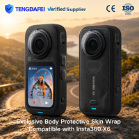 Untuk Insta360 X6 Skin Wrap Perlindungan Segala Cuaca Tahan Air Tahan Keringat Tahan Debu Olahraga Pelindung Seluruh Bodi Stiker Vinyl 3M Bebas Residu