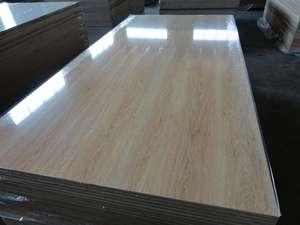 Vendite pannello mdf con rivestimento in acrilico lucido nero da 18mm per mobili