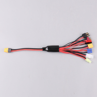Futaba T/XT60/Tamiya Plug IMAX B6 B6AC Câble de convertisseur de chargeur 8 1 Ligne d'adaptateur de batterie pour modèle de voiture RC Jouet Drones Accessoires