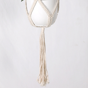 Dropshiping <b>Wall</b> Plant Hangers Handmade White Cotton Rope Minimalist Garden Home <b>Decor</b> <b>Flower</b> Pot Holder - Product Image 3