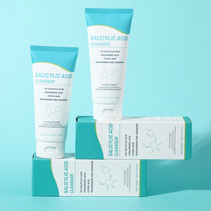 Limpiador facial antigrasoso y antiespinillas de ácido salicílico, limpiador facial espumoso de niacinamida de limpieza suave e iluminador - Product Image 3
