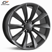 Jantes CF 20x9.5 ET40 5x114.3 PCD 64.1 CB Gunmetal Flow Formed compatibles avec Tesla Model Y en stock