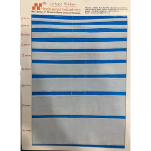 Cinta de terciopelo de una sola cara de lujo con logo personalizado impreso en lámina dorada y purpurina, tejida en poliéster, de 75mm-100mm de ancho - Product Image 2