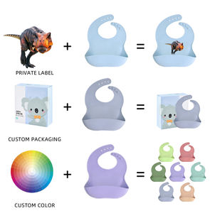 Juego de alimentación de bebé de silicona sin BPA personalizado al por mayor, plato de succión, cuchara, tenedor, suministros de destete - Product Image 2