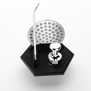 Base de rangement hexagonale pour gadgets à café, pour ensemble d'outils de machine à café Ninja, mini organisateur en plastique noir, style simple - Product Image 1