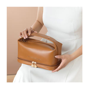 <span class=keywords><strong>ISEN</strong></span>, superventas, estilo coreano, bolsa de maquillaje de cuero PU para mujer, gran capacidad, portátil, con cremallera, bolsa de cosméticos de moda para damas - Product Image 6