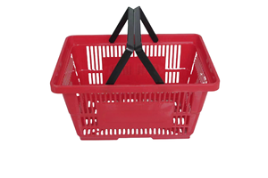Carrello della spesa GU JIU di alta qualità in PP da 20 litri con 2 maniglie, resistente, per supermercati, adatto dai 6 anni in su - Product Image 2