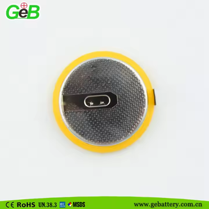 Geb số lượng lớn công suất cao lir2450 3.6V 120mAh có thể sạc lại vòng đồng xu Pin tế bào với Hàn Tab pins nút di động - Product Image 2