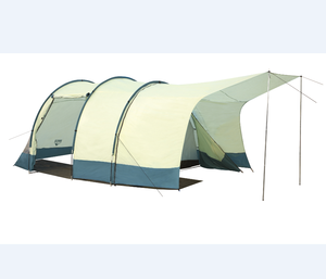 Tente de camping tunnel classique imperméable en PVC pour 3 personnes, une chambre, une couche, quatre saisons, produite sur mesure pour le backpacking - Product Image 2