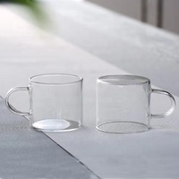 Wieder verwendbare Boro silikat glas Tasse Wasser Trinkglas Tee tassen