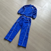 Ensemble Coupe-Vent Léger en Nylon : Vestes et Pantalons de Survêtement, Tissu en Maille, Coutures Personnalisées pour Jogging