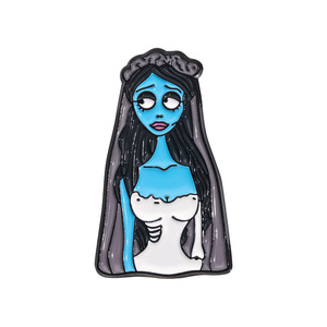 Venta al por mayor Popular Metal Corpse Bride esmalte Pins Horror Movie Character Badges Stocks para Horror Fans y coleccionistas - Product Image 6