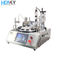 Máquina Llenadora y Tapadora de Botellas de Plástico para Aceite de Uñas, Semiautomática, XQ, Nueva Tecnología, Modelo de Escritorio, Bomba de Pistón Cerámica