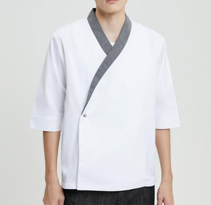 Vêtements de travail à manches longues de style sud-coréen pour hommes et femmes, ensembles d'été de style japonais pour les uniformes de restaurant, de bar, d'hôtel et de cuisine - Product Image 1