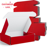 Boîtes en carton ondulé personnalisables rose/blanc/noir, emballage cadeau haut de gamme étanche pour petites entreprises, gaufrage et éponge