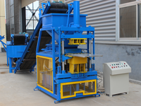Machine automatique de fabrication de briques de terre et de blocs d'argile RPT2-10, 1600x1400x2100mm, presse hydraulique 7.5KW, cycle 8-10s