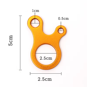 Carpa al aire libre Techo Clavo Cuerda a prueba <span class=keywords><strong>de</strong></span> viento Hebilla Tipo <span class=keywords><strong>Caracol</strong></span> Hebilla deslizante Tres ojos Aleación <span class=keywords><strong>de</strong></span> aluminio Pieza <span class=keywords><strong>de</strong></span> ajuste rápido - Product Image 3