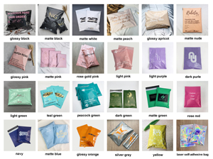 10x13inch chất lượng cao đào bưu phẩm tùy chỉnh in Rose Logo Poly bưu phẩm bao bì nhựa Express Bag đối với quần áo - Product Image 6