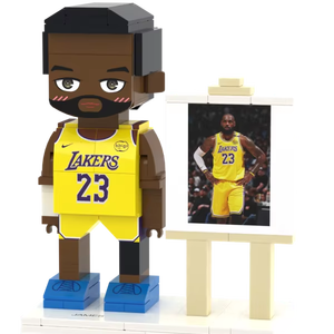 ภาพพลาสติกบล็อกตัวต่อของเล่นหุ่นโกเบเคอแรนท์เอ็นบีเอเจมส์ผู้เล่นเพื่อการศึกษาแบบ DIY ชุดของเล่น - Product Image 1