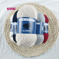 Fil à tricoter traditionnel pour pulls, petit paquet de 50g, Alize Puffy, Laine Angora, Fil de poil de lapin, 50% 60% 80% Poil de lapin et de vison