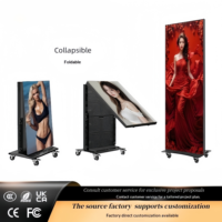 Base de Pantalla LED con Ruedas para Montaje en Suelo y Pantalla de Doble Cara