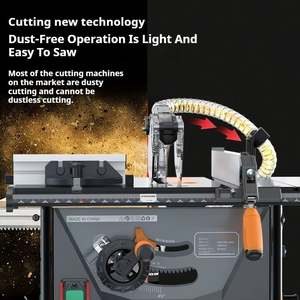 Scie à <span class=keywords><strong>table</strong></span> à <span class=keywords><strong>bois</strong></span> <span class=keywords><strong>de</strong></span> 8 pouces Machine <span class=keywords><strong>de</strong></span> découpe Scie électrique multifonctionnelle sans poussière <span class=keywords><strong>pour</strong></span> la fabrication en usine - Product Image 6