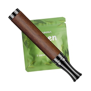 Personal Green Tea Herbal Cigarettes Small Essential Oil <b>Diffusers</b> Smokeless Wood Pipe Mint Aromatherapy Nasal Inhaler - Product Image 1