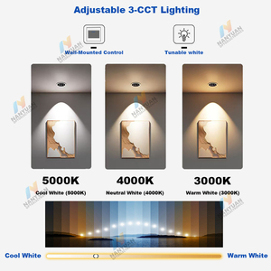 24 ° /36 ° /50 °   <span class=keywords><strong>Spot</strong></span> LED encastré anti-éblouissement, <span class=keywords><strong>étanche</strong></span> <span class=keywords><strong>IP65</strong></span>, 3 températures de couleur, dimmable, pour l'éclairage d'hôtels, de maisons et de commerces - Product Image 3