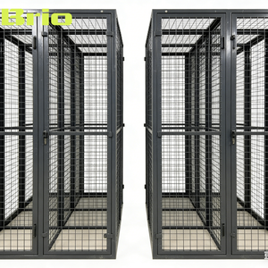 Cage de rangement modulaire en treillis métallique <span class=keywords><strong>Brio</strong></span> pour sous-sol d'appartement, casier à vélos avec verrouillage en acier robuste pour effets personnels - Product Image 4