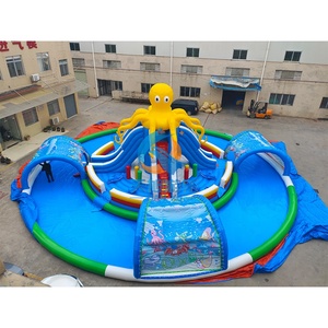 <span class=keywords><strong>Toboggan</strong></span> aquatique gonflable commercial en forme de pieuvre, combo <span class=keywords><strong>toboggan</strong></span> aquatique gonflable, <span class=keywords><strong>piscine</strong></span> flottante, parc aquatique mobile pour enfants et adultes - Product Image 2
