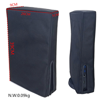 Housse de protection anti-poussière pour Console PS5, lavable, anti-rayures, noir, housse de protection, anti-poussière, 1 pièce