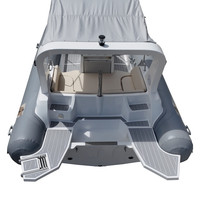 Nouveau design RIB 700 PVC/Hypalon Bateaux pneumatiques rigides à double fond en V avec moteur hors-bord
