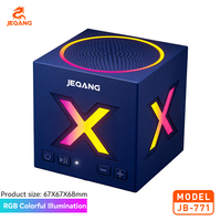Mini enceinte Bluetooth Rubik's Cube avec lumière RVB colorée, haut-parleur 6W 52mm, batterie 1500mAh, enceinte sans fil avec boîte