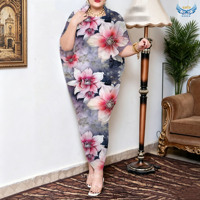 Tissu textile floral imprimé numérique personnalisé pour femmes soudanaises Persi Japan, voile suisse Diana London Dress