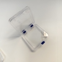 10X10X2.5cm Grandes boîtes à membrane en plastique pour l'emballage de la montre Matériau de qualité supérieure pour un stockage sécurisé