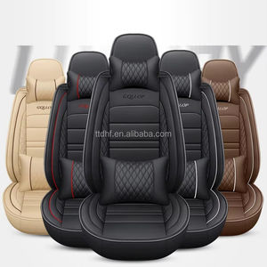 Tasarımcı lüks araba koltuğu kapakları siyah PVC tam Set evrensel nefes PU deri yeni enerji Rongwei I 5 spor tarzı araba koltuğu - Product Image 1